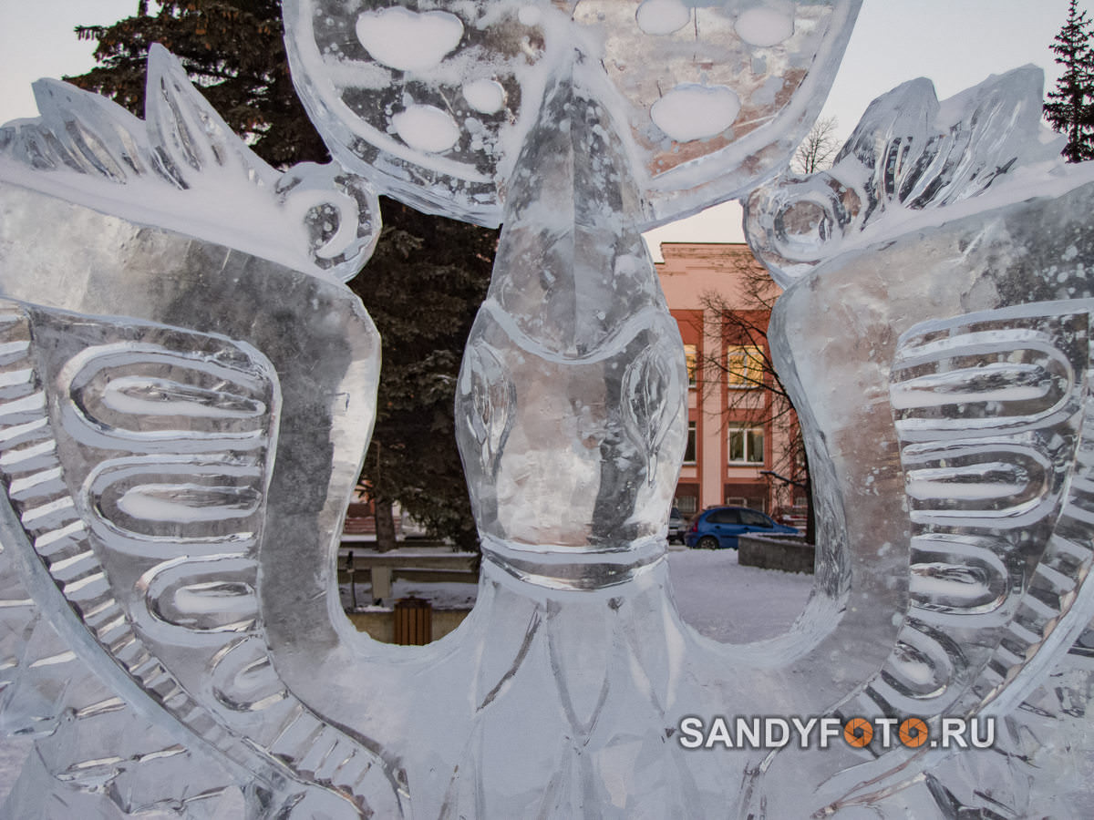 Конкурс ледяных скульптур в Троицке