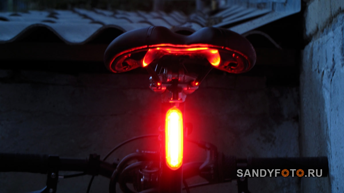 Обзор заднего фонаря для велосипеда с аккумулятором