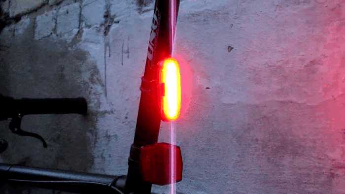 Обзор заднего фонаря для велосипеда с аккумулятором